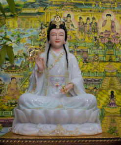 Tượng Mẹ Quan Âm Diệu Thiện bột đá cao cấp