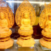 Tượng Gỗ Tà Bà Tam Thánh